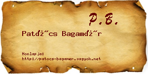 Patócs Bagamér névjegykártya